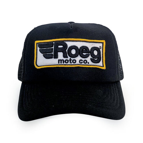 ROEG TRUCKER CAP LOGO BLACK