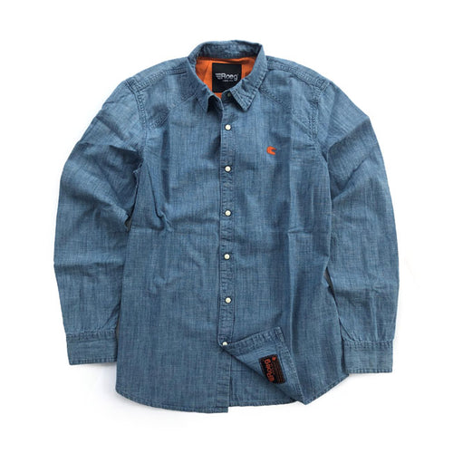 ROEG BEAR PREMIUM DENIM SHIRT LIGHT BLUE